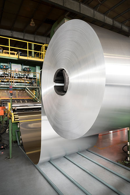 Aluminum coil lacquering company in Spain